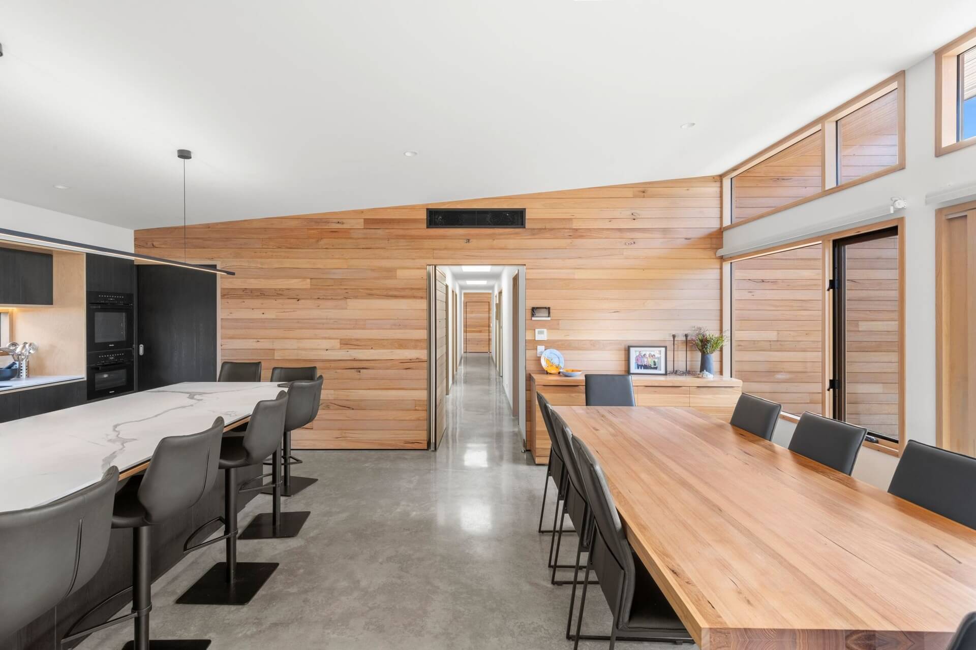 wooden table and chair light house